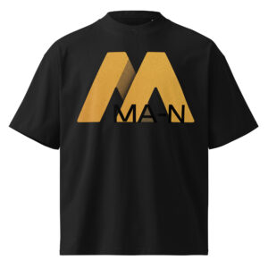Unisex organic oversized high neck t-shirt