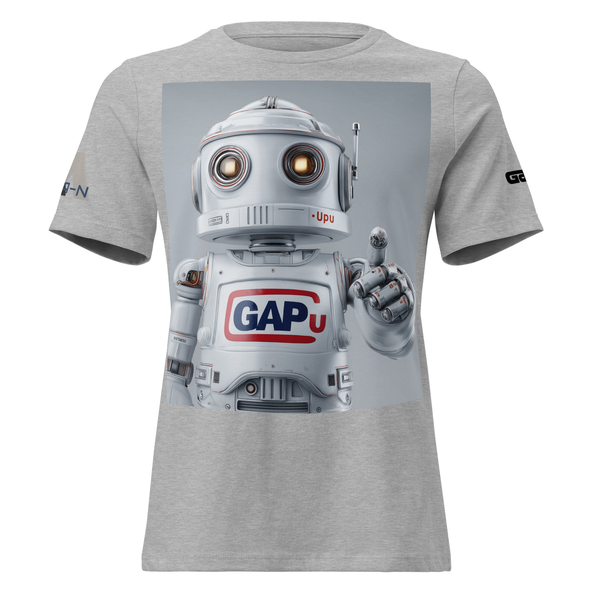 GAPU ROBOT Women's Relaxed T-Shirt FRONT LARGE - Image 10
