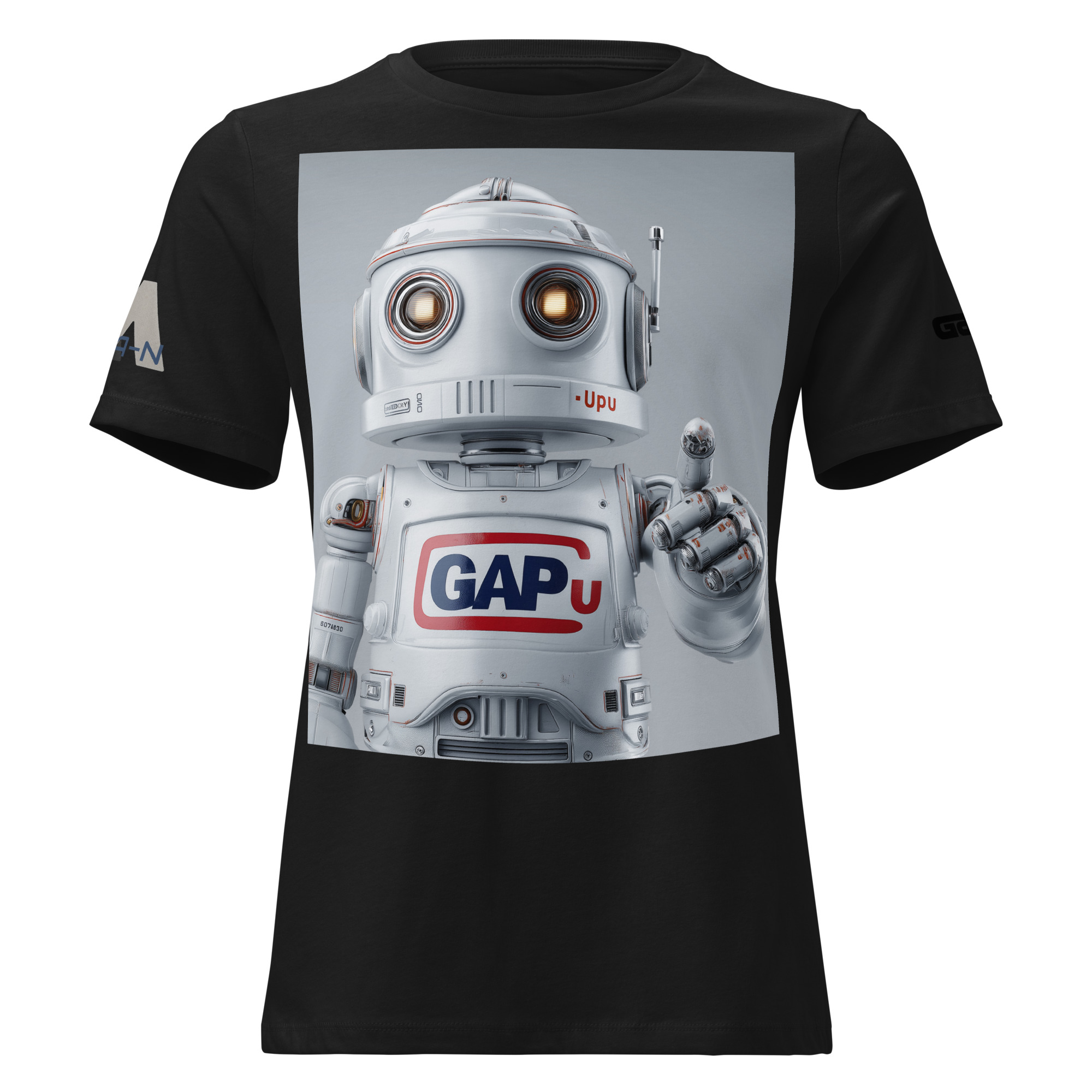 GAPU ROBOT Women's Relaxed T-Shirt FRONT LARGE - Image 4