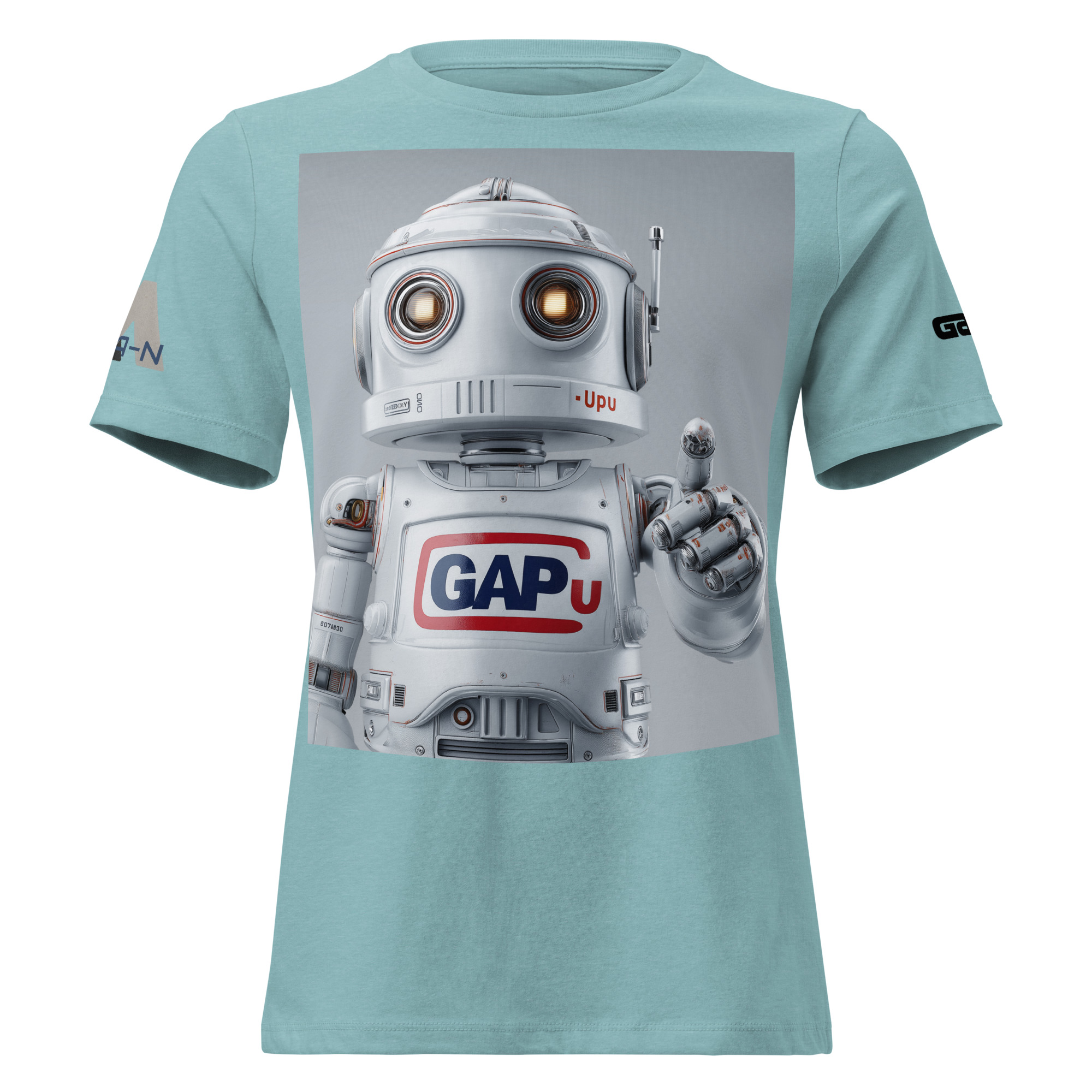 GAPU ROBOT Women's Relaxed T-Shirt FRONT LARGE - Image 7