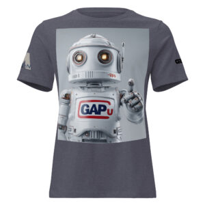 GAPU ROBOT Women's Relaxed T-Shirt FRONT LARGE