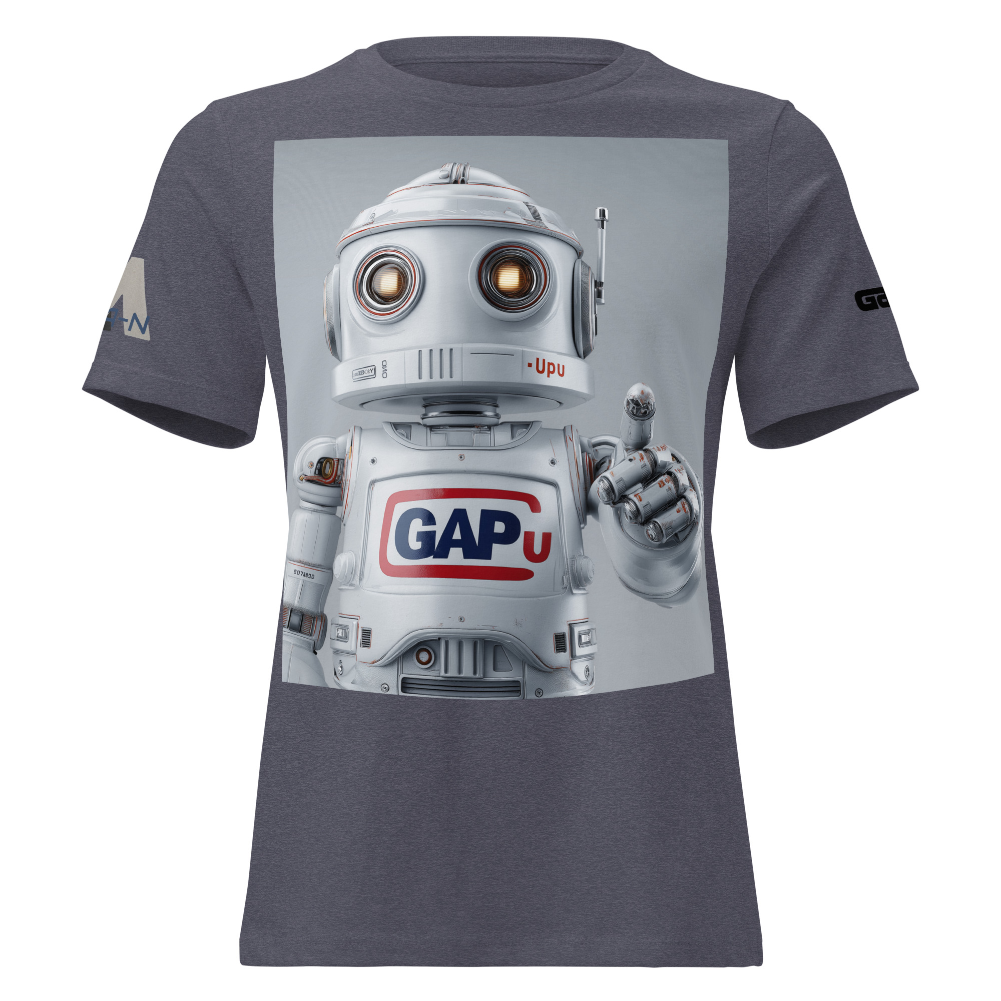 GAPU ROBOT Women's Relaxed T-Shirt FRONT LARGE - Image 2
