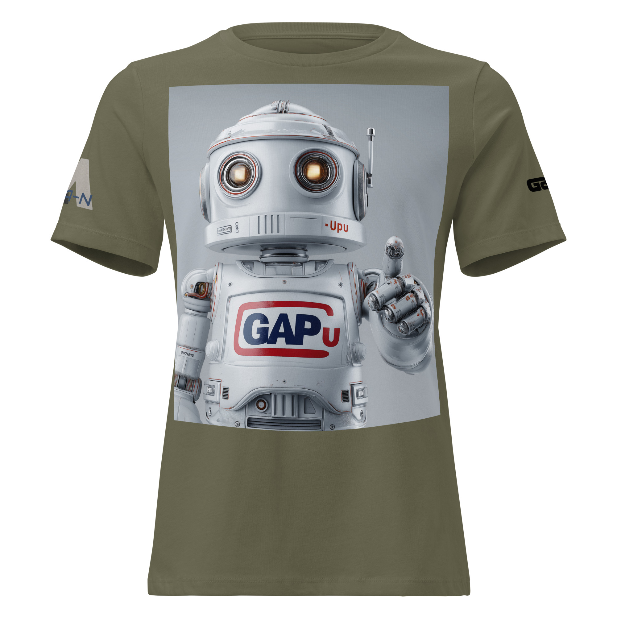 GAPU ROBOT Women's Relaxed T-Shirt FRONT LARGE - Image 9