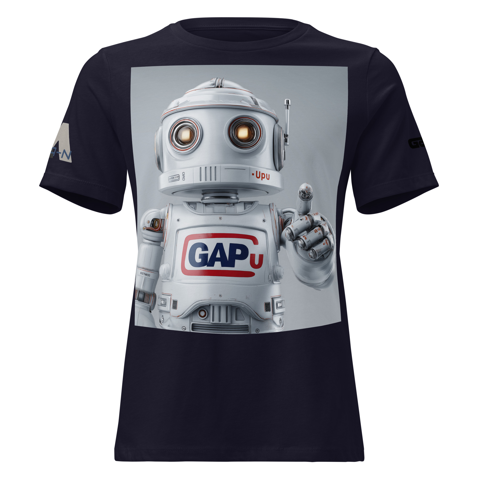 GAPU ROBOT Women's Relaxed T-Shirt FRONT LARGE - Image 3