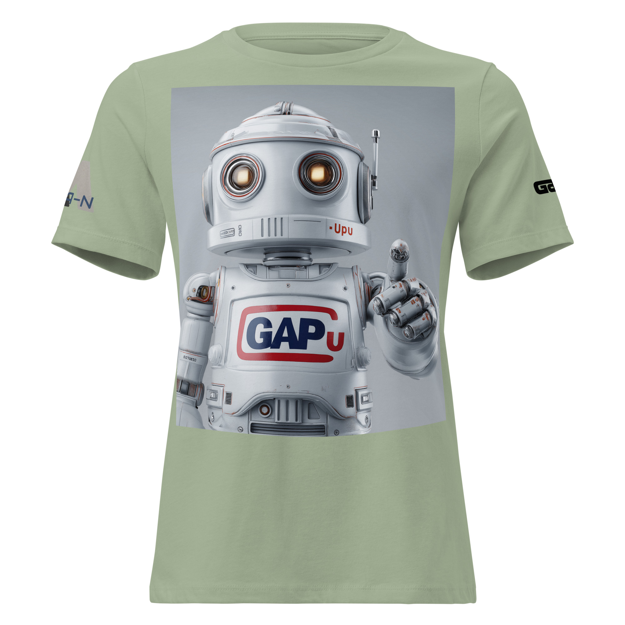 GAPU ROBOT Women's Relaxed T-Shirt FRONT LARGE - Image 6